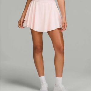 Lululemon court rival pink golf tennis workout skirt 4